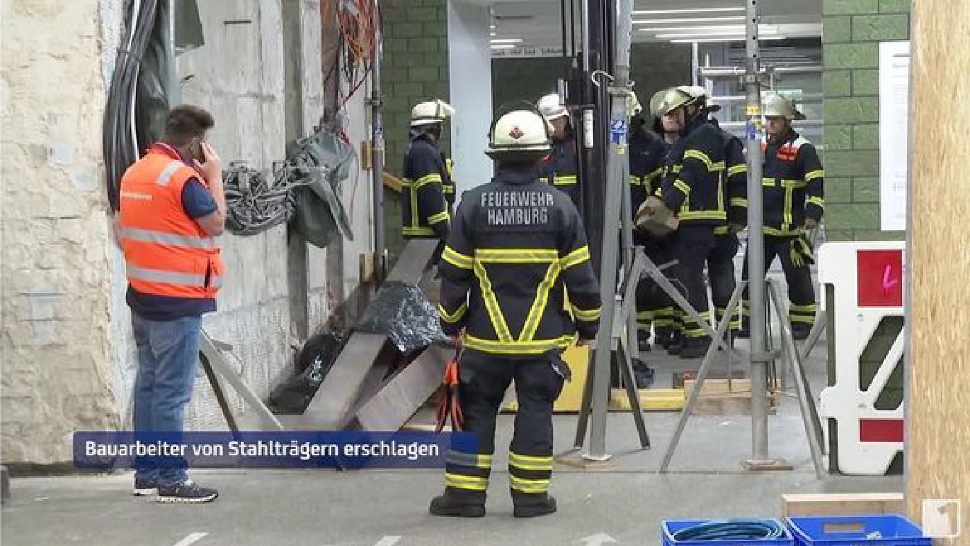 Sicherungsmaßnahmen nach Arbeitsunfall auf U-Bahn Baustelle